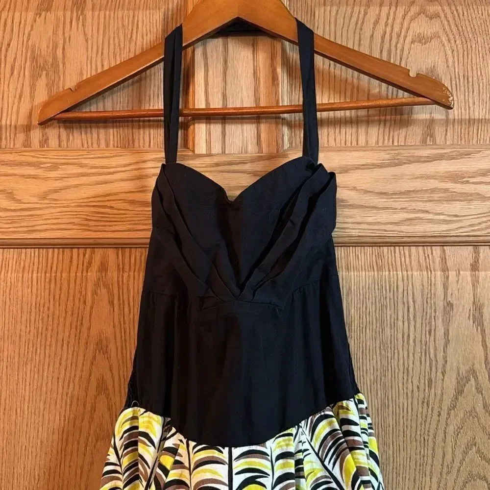 GIRLS FROM SAVOY I ANTHROPOLOGIE Memories of Feather Retro Pin-up Style Dress